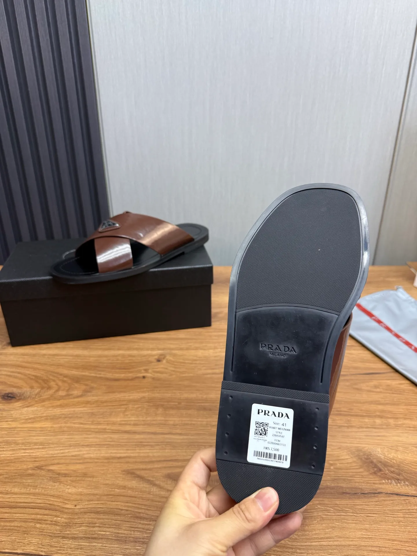 Factory price 340💰 ＰＲＡＤＡPrada - popular men's slippers hot sale 🔥 🩴Official website one to one production 38-45 sizes 45 46 🉑️Customized!